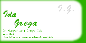 ida grega business card